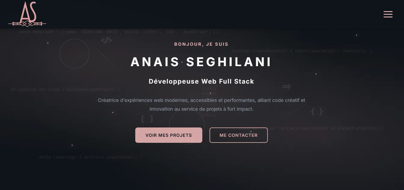 Portfolio Web — Site vitrine professionnel